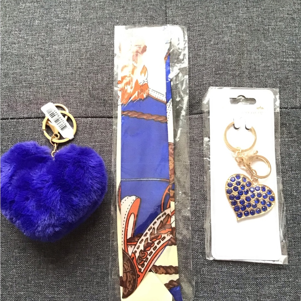 Key chain twilly scarf for bag